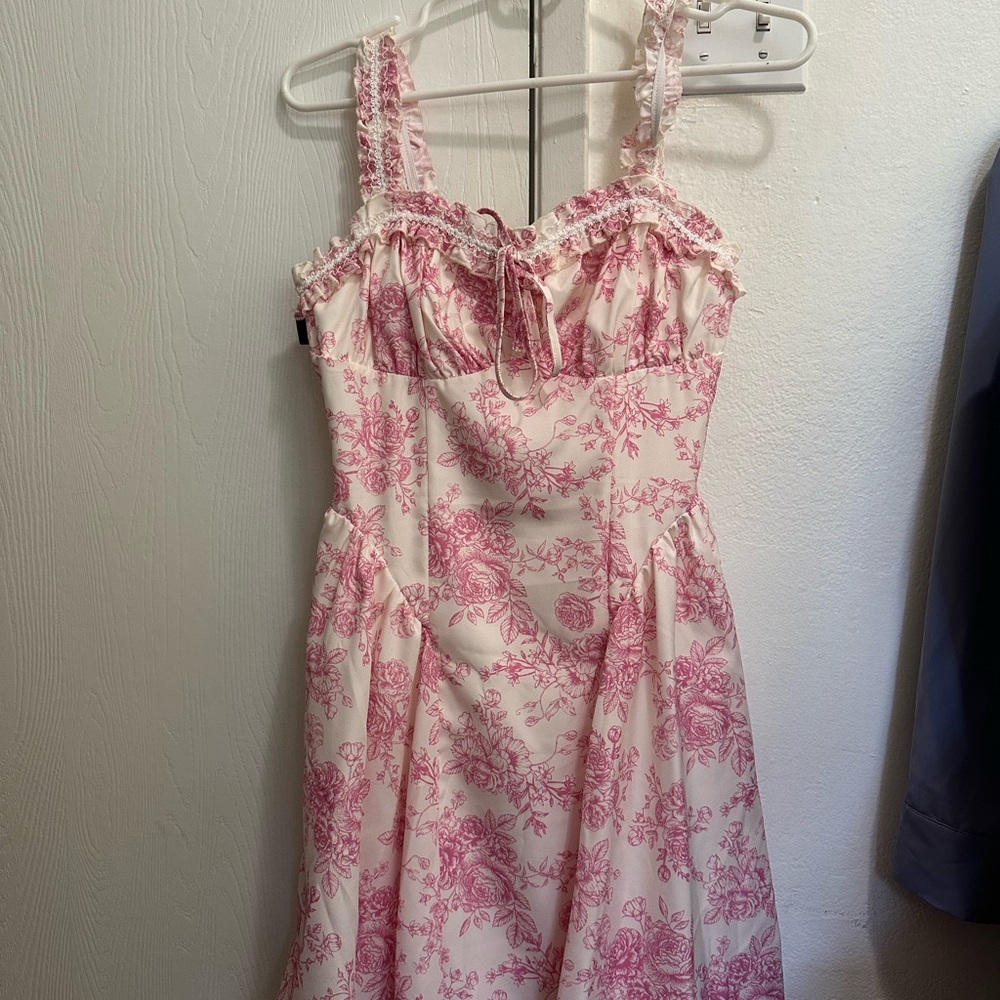 Floral Pink Kids Dress
